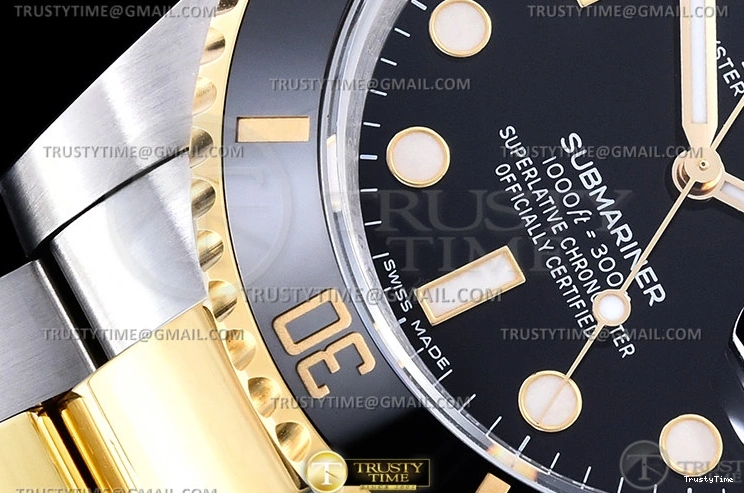 1229 RelaxedFit Submariner 116613LN 904L YG SS Blk VSF VS 1092